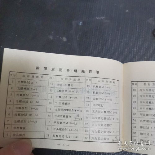 天津市機(jī)械配件工業(yè)公司產(chǎn)品目錄