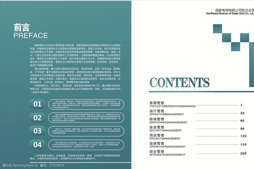 國電畫冊前言目錄